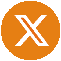 Twitter now X logo